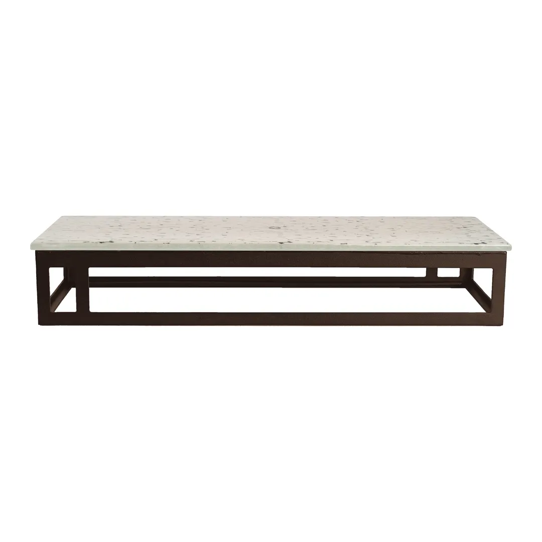 Steelite GS196679 Rectangular Riser, 19.5" x 6.88" x 3.25" H, Steel Base, Bronze Finish, 1-2 Steps