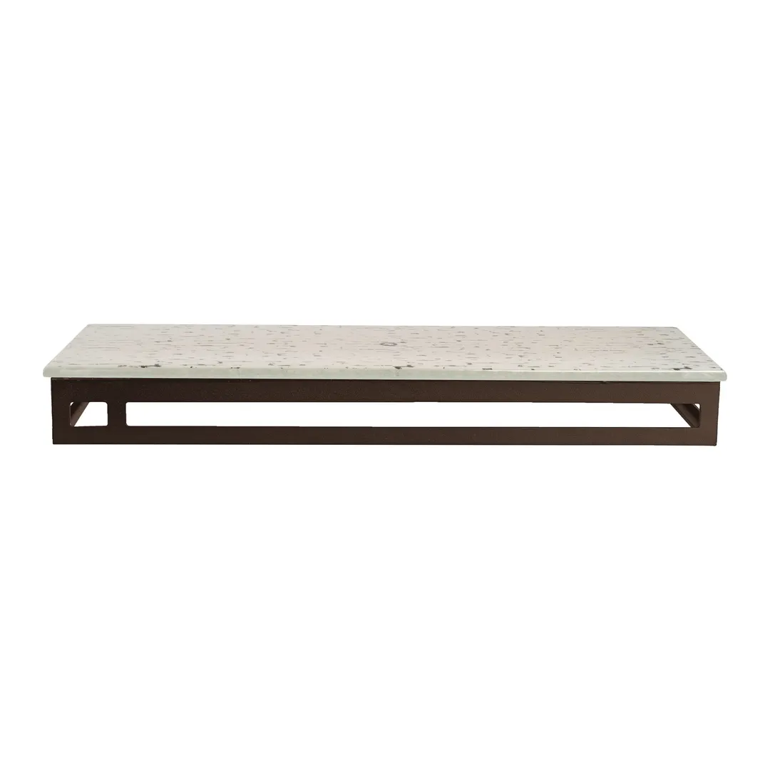 Steelite GS196681 - Rectangular Riser, 19.5" x 6.88" x 2.0" H, Stainless, Bronze, 1-2 Steps Up to 4"