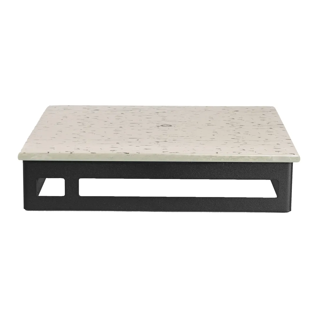 Steelite GS196682 - Square Steel Display Riser, 10.38" x 10.38" x 2.13" Black, My Glass Studio