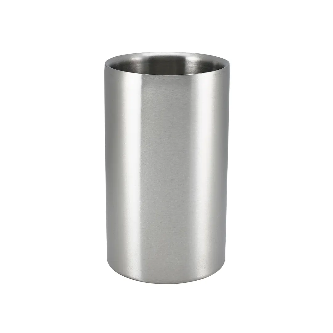 Steelite GW003 Wine Bucket Cooler 1 Bottle 4.75" x 4.75" x 8" Non-Insulated Stainless Steel-6/Case
