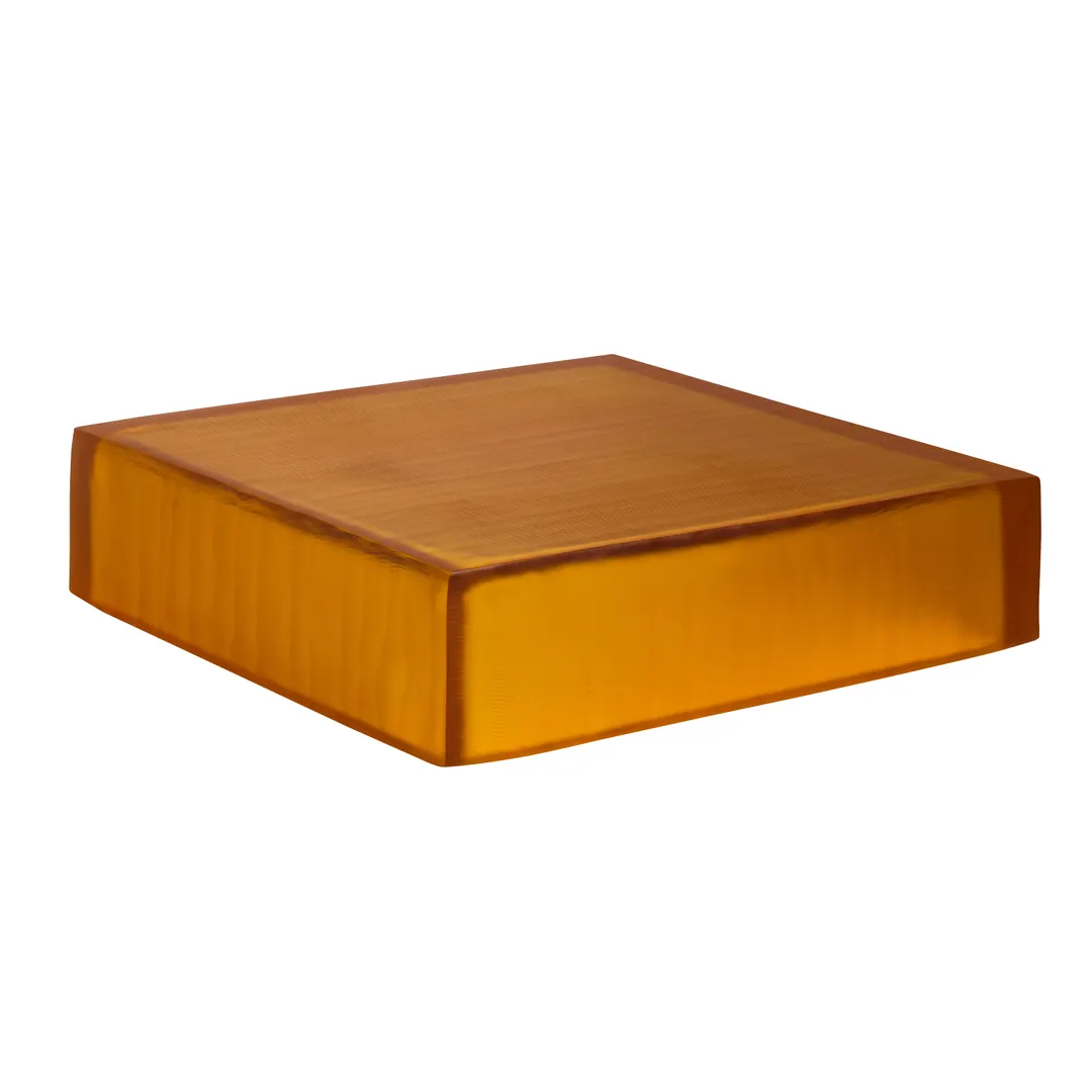 Steelite KMK1006TG - Square Tangerine Resin Riser, 12" L x 12" W x 3" H, Flip Box, 1-2 Step