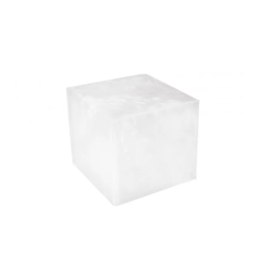 Steelite KMK2534SH White Resin Display Riser Box, 6" L x 6" W x 6" H, Flip‑Open, 1-2 Step - 2/Case