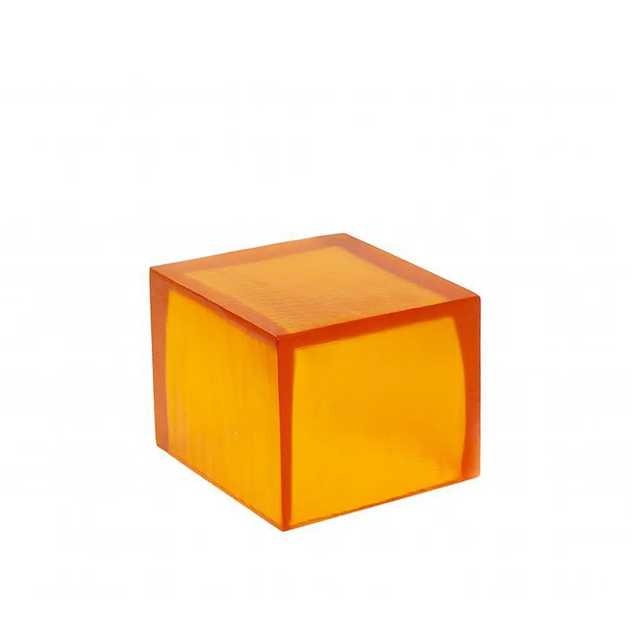 Steelite KMK2534TG Riser/Box, 6" L x 6" W x 6" H, Tangerine Resin, 5"-8" Height, 1-2 Steps - 2/Case