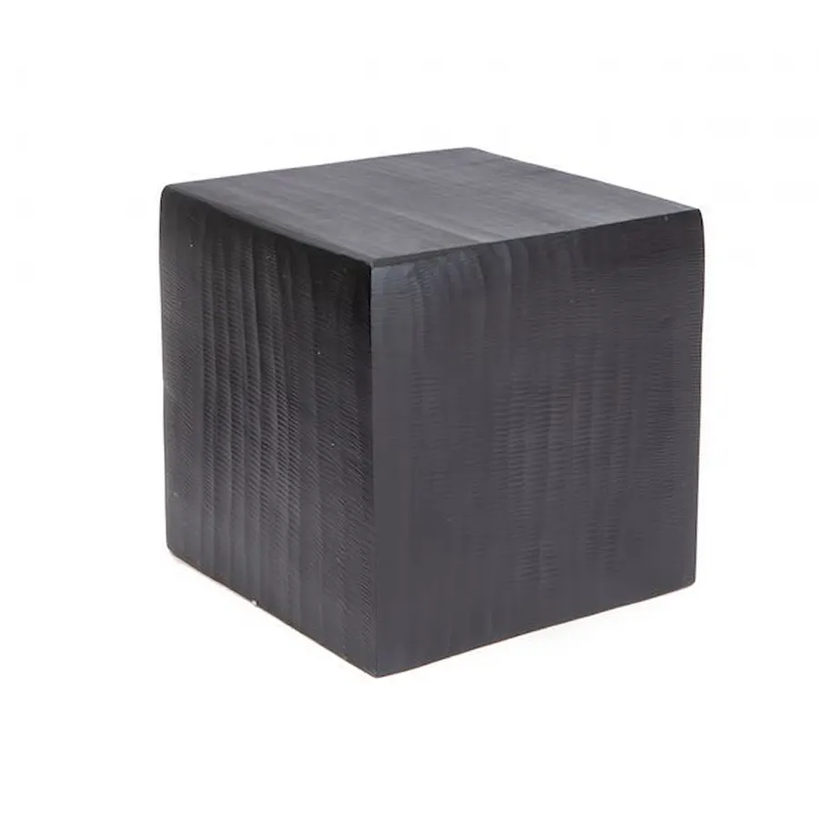 Steelite KMK2535ES Resin Black Cube Riser/Box, 8"L x 8"W x 8"H Square, Flip‑Open, 2/Case