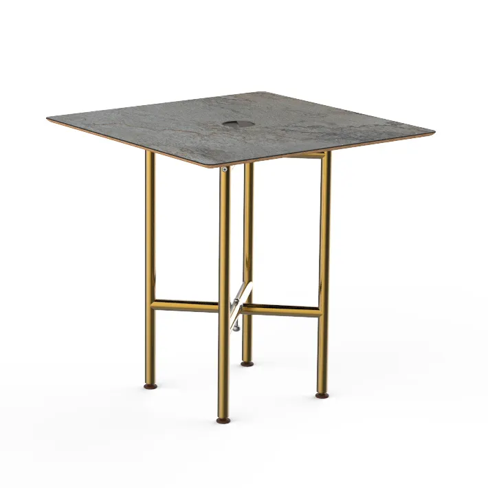 Steelite MGCCVS01GBXX Mogogo Buffet Solutions Clix Table, 30x30, grey slate BHP laminate top