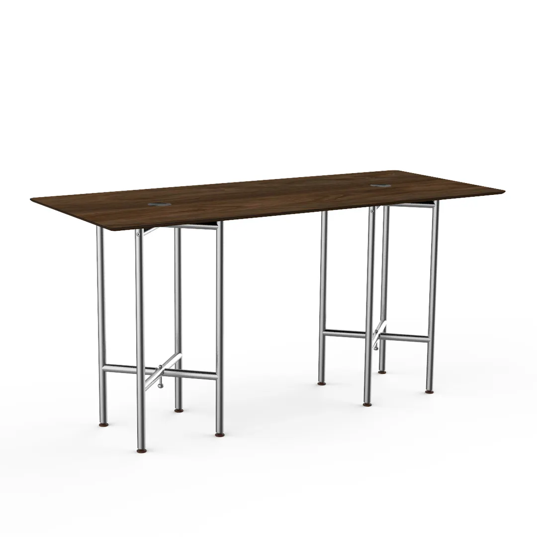 Steelite MGCCYG01WSXX Mogogo Buffet Solutions Clix Table, 72" x 30" x 36"H, Rectangular, Bengali Mango Wood BHP Laminate Top