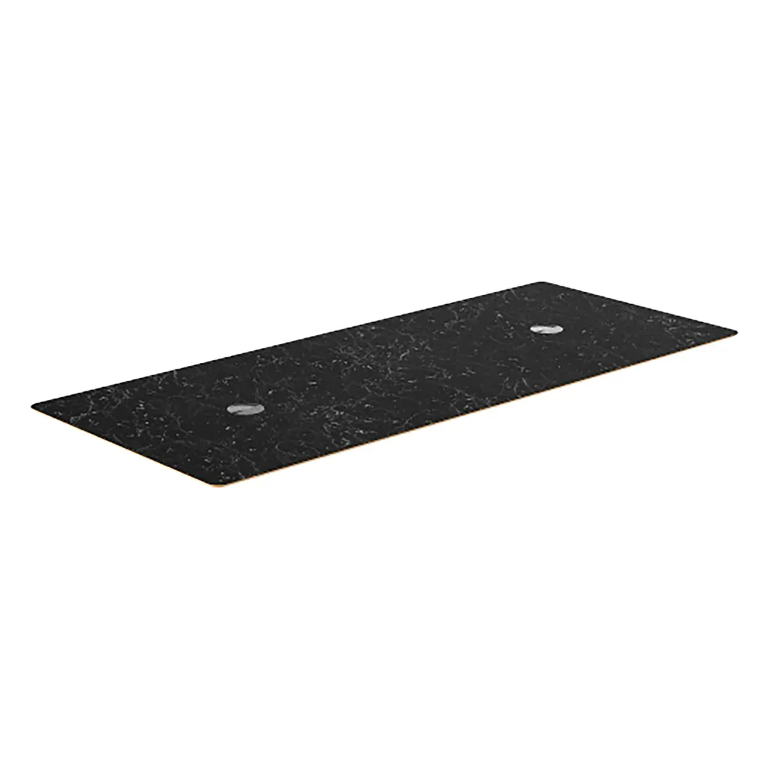Steelite MGSCXTHB0101 Mogogo Buffet Solutions Clix Top, 72" x 30", Rectangular, Nero Marquina Marble BHP Laminate