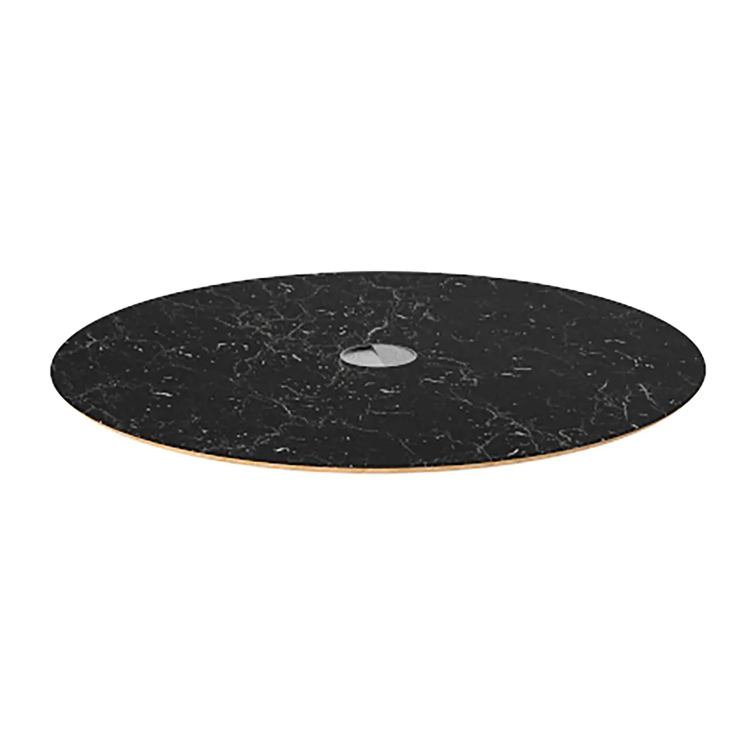 Steelite MGSCXTHB0201 Mogogo Buffet Solutions Clix Top, 30" dia., round, Nero Marquina marble BHP laminate