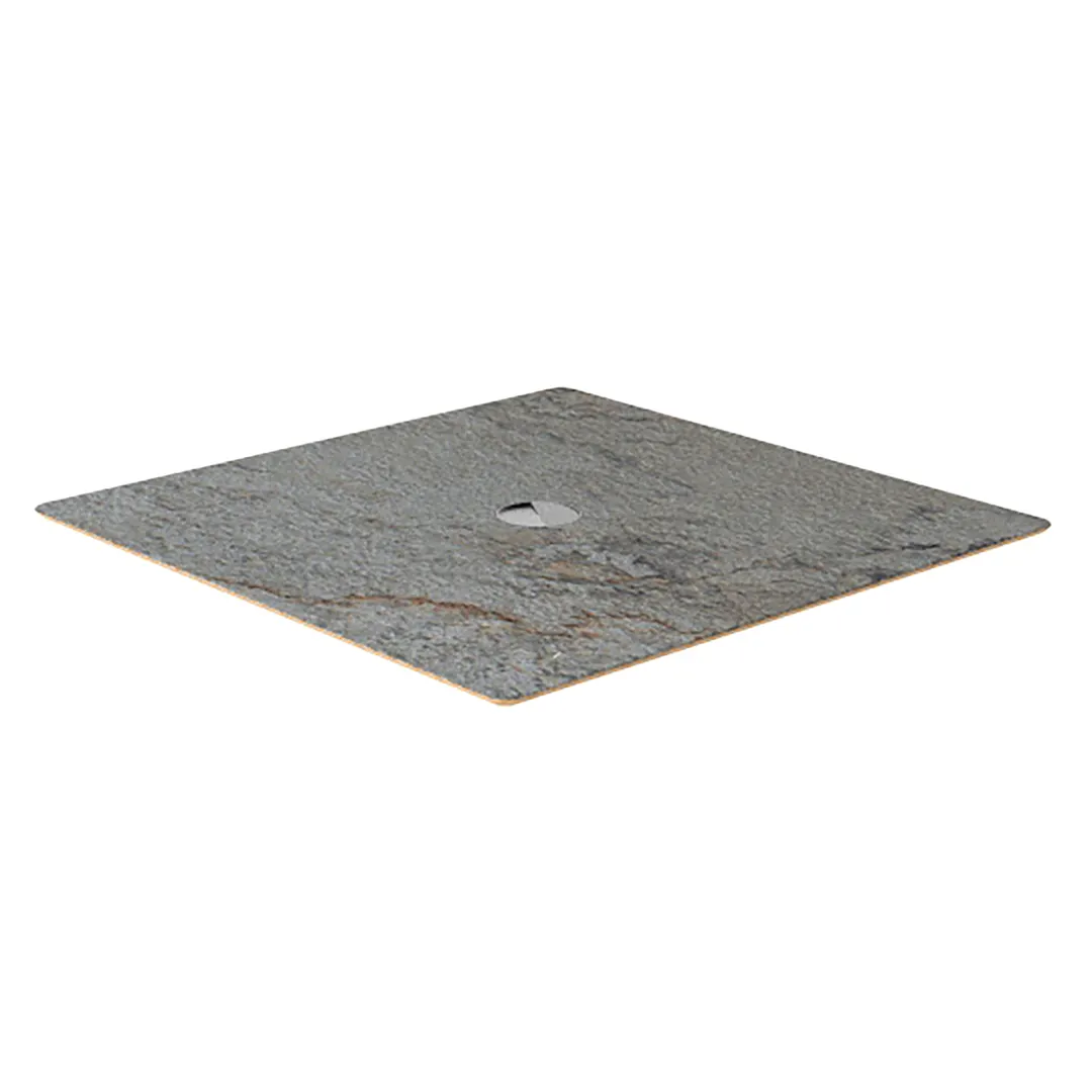 Steelite MGSCXTHG0301 Mogogo Buffet Solutions Clix Top, 30"x30" Square, Grey Slate BHP Laminate