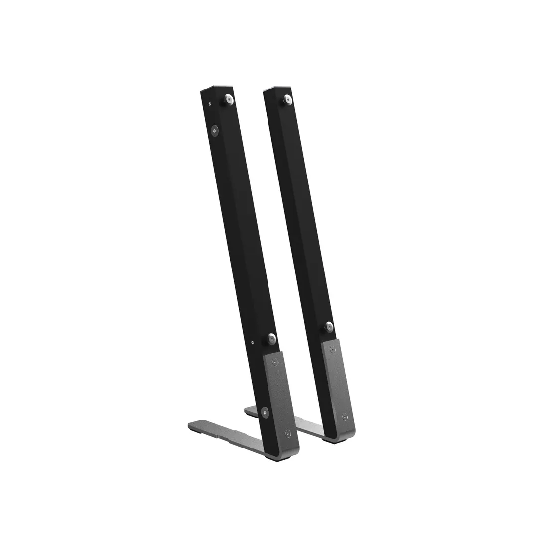 Steelite MGSVSDSM0101 V-Shield Guard Legs, 24-4/5" x 10-1/2", Black Anodized Steel - 2/Set