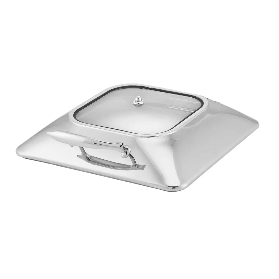 Steelite WLWI55L Chafer Lid For Idol WI55LGL, 6 Qt Rectangular Glass Cover – Buffet Service