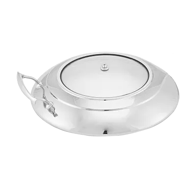 Steelite WLWI6L Chafer Lid, 7 Qt Round Glass Cover for Idol WI6LGL, Heat-Resistant, Food-Safe
