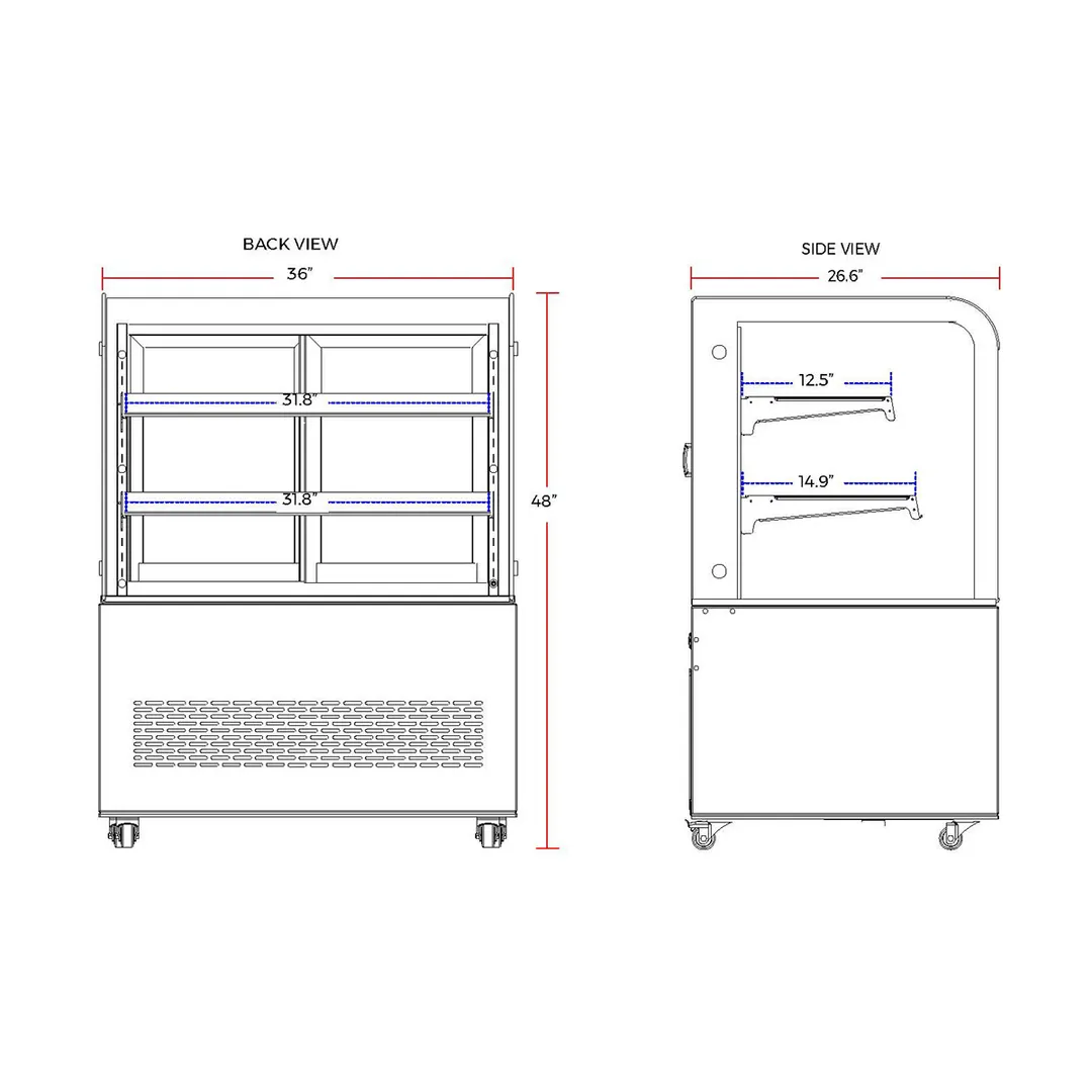 Marchia MB36 36" Refrigerated Bakery Display Case