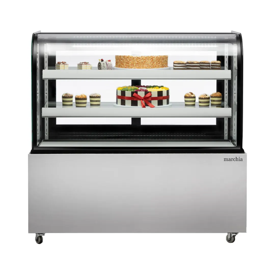 Marchia MB48 48” Curved Glass Refrigerated Bakery Display Case