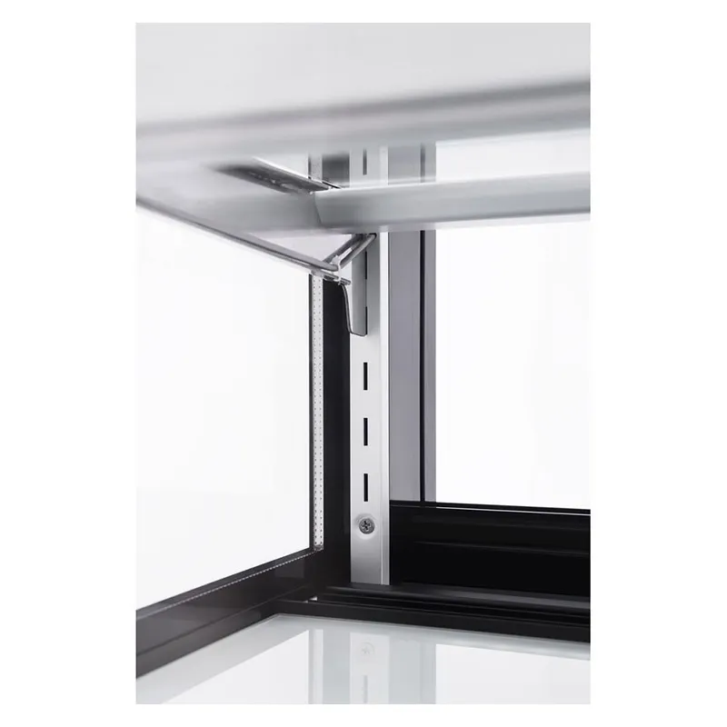 Marchia MB72 72" Bakery Display Case, 21.2 cu ft, Silver Base, Front, Bottom‑Mounted, LED, 440W