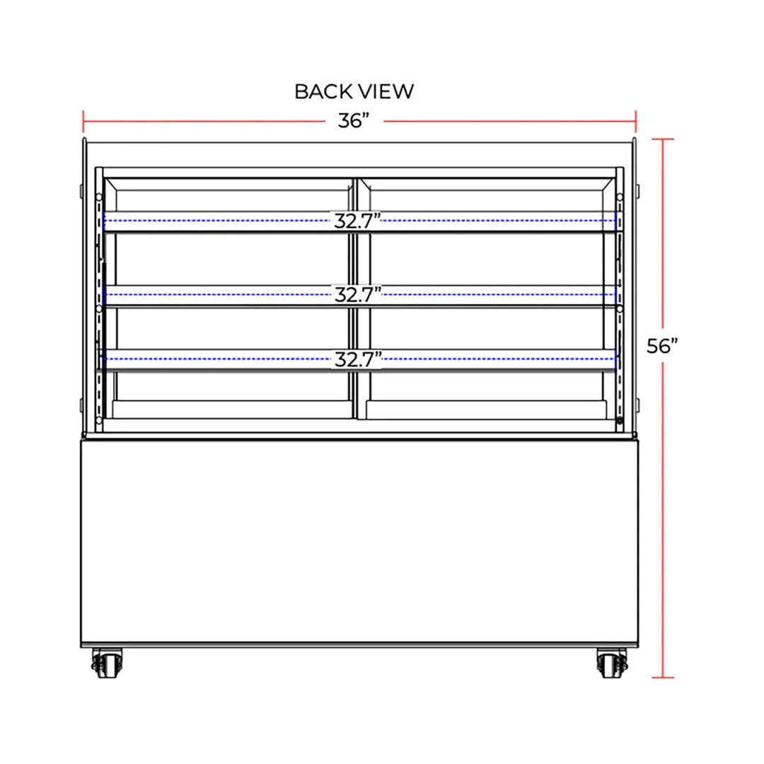 Marchia MBT36 36" Refrigerated Bakery Display Case