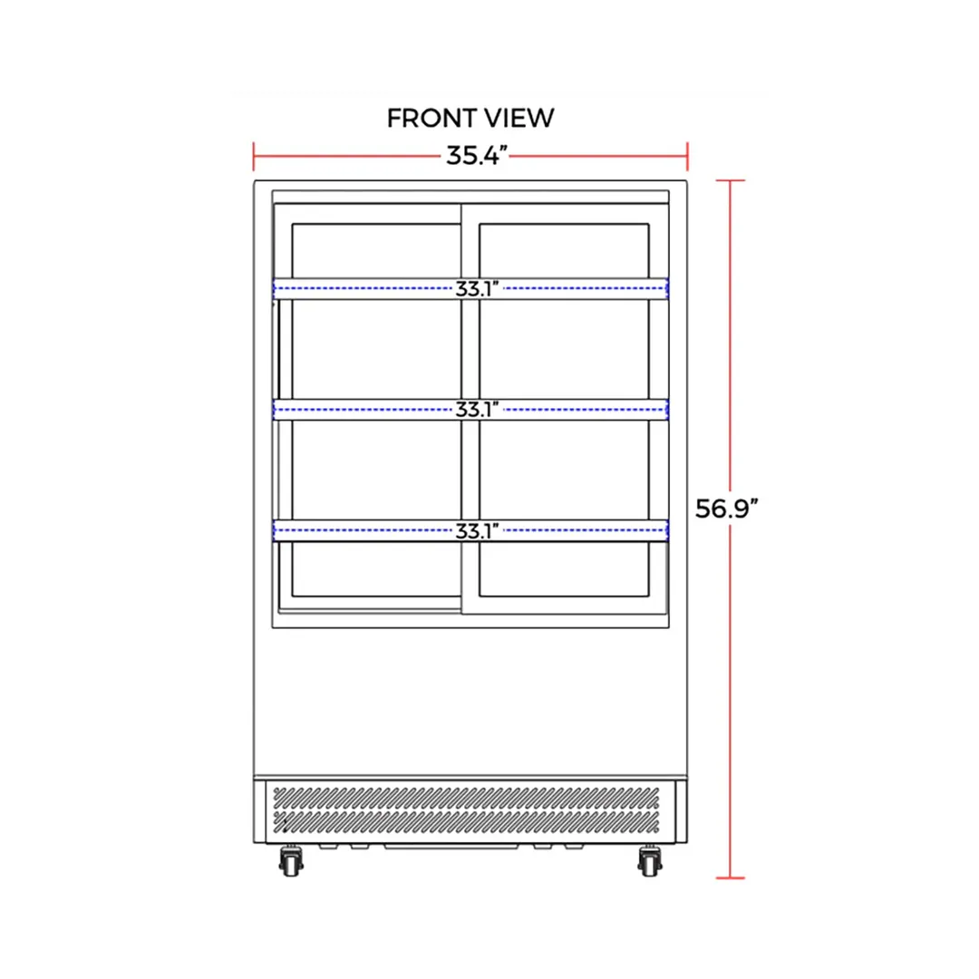 Marchia TMB36 35" Refrigerated Bakery Display Case