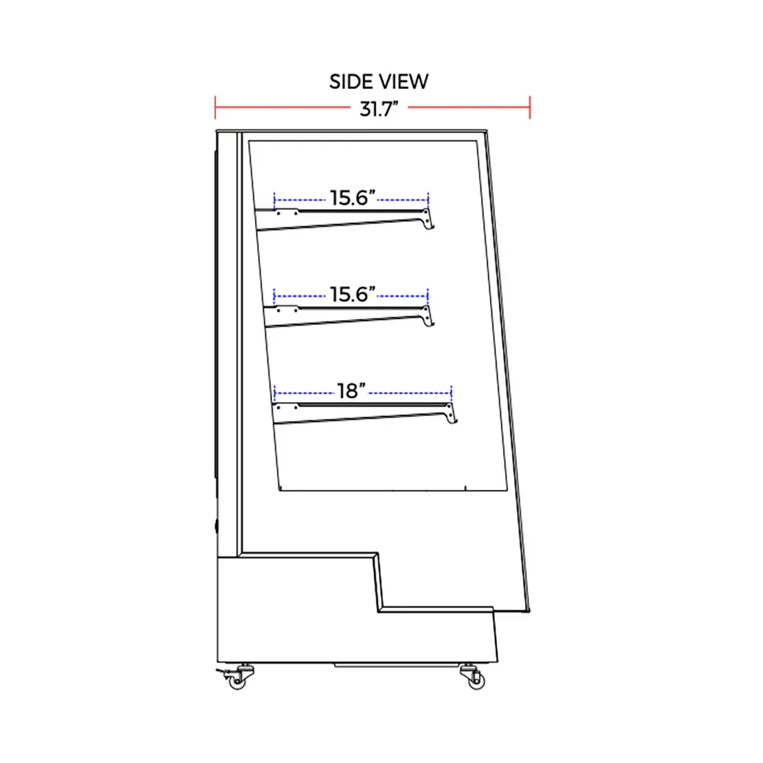 Marchia TMB48 47" Refrigerated Bakery Display Case