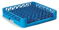 Carlisle ROP14 OptiClean Dishwasher Rack, full size, blue, 2-15/16"H pegs, polypropylene