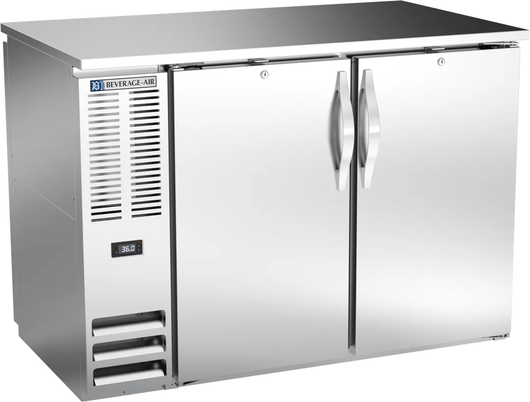 Beverage Air BBN48HC-PT-S Pass-Thru Cooler, 48"W x 34"H, 12.56 cu ft, 4 Doors, LED, R290