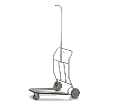 Forbes Industries 1574-SS-HB Self Serve Luggage Cart w/ Garment Hanger Bar - 28"W x 37"D x 71-1/4"H