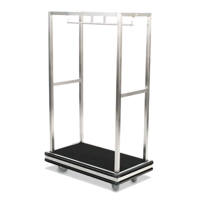 Forbes Industries 2505DB-SS Specialty Luggage Cart, Polished Stainless Steel