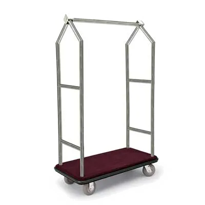 Forbes Industries 2543-PDT Specialty Luggage Cart w/ Carpeted Deck 
