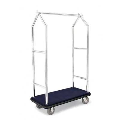 Forbes Industries 2543-SS Specialty Luggage Cart w/ Carpeted Deck