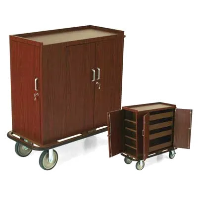 Forbes Industries 4403 Beverage Restocking Cart w/ (4) Shelves and (4) Adjustable Drawers 
