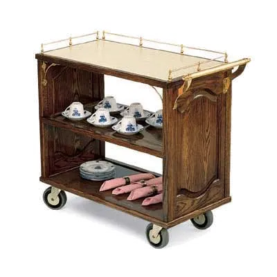 Forbes Industries 5557 Traditional Service Cart w/ (3) Shelves, Avonite Top