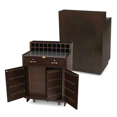 Forbes Industries 5933 Host/Valet Station w/ (2) Locking Drawers and (2) Doors