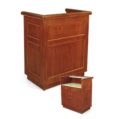 Forbes Industries 5936 Host Station w/ (2) Locking Drawers and (2) Lockable Compartments