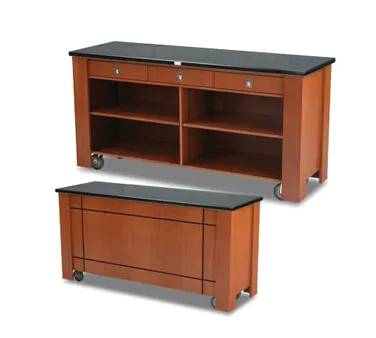 Forbes Industries 5986 Waiter's Station w/ (3) Drawers and (2) Shelves, Avonite Top