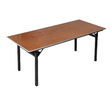 Forbes Industries 600-3060A 600 Series Rectangular Folding Table, 30" x 60" x 30"H, Plywood Top with Walnut Stain & UV Polycoat