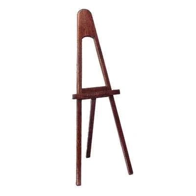Forbes Industries 6800 A-Frame Sign Board Easel, 24" W x 24-1/2" D x 67" H, Fixed Ledge, Solid Oak
