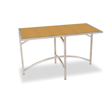 Forbes Industries 7039L-24 EcoFlex Elite Lam Series Folding Table, 60"L x 30"W x 24"H, Rectangle, Stainless Steel Frame