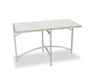 Forbes Industries 7039T-48 EcoFlex Elite Trend Series Folding Table, Rectangle, 60"L x 30"W x 48"H, Trend Glass/Stone Top