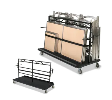 Forbes Industries 7050 76"L Transport Cart with Poly Straps for EcoFlex Tables