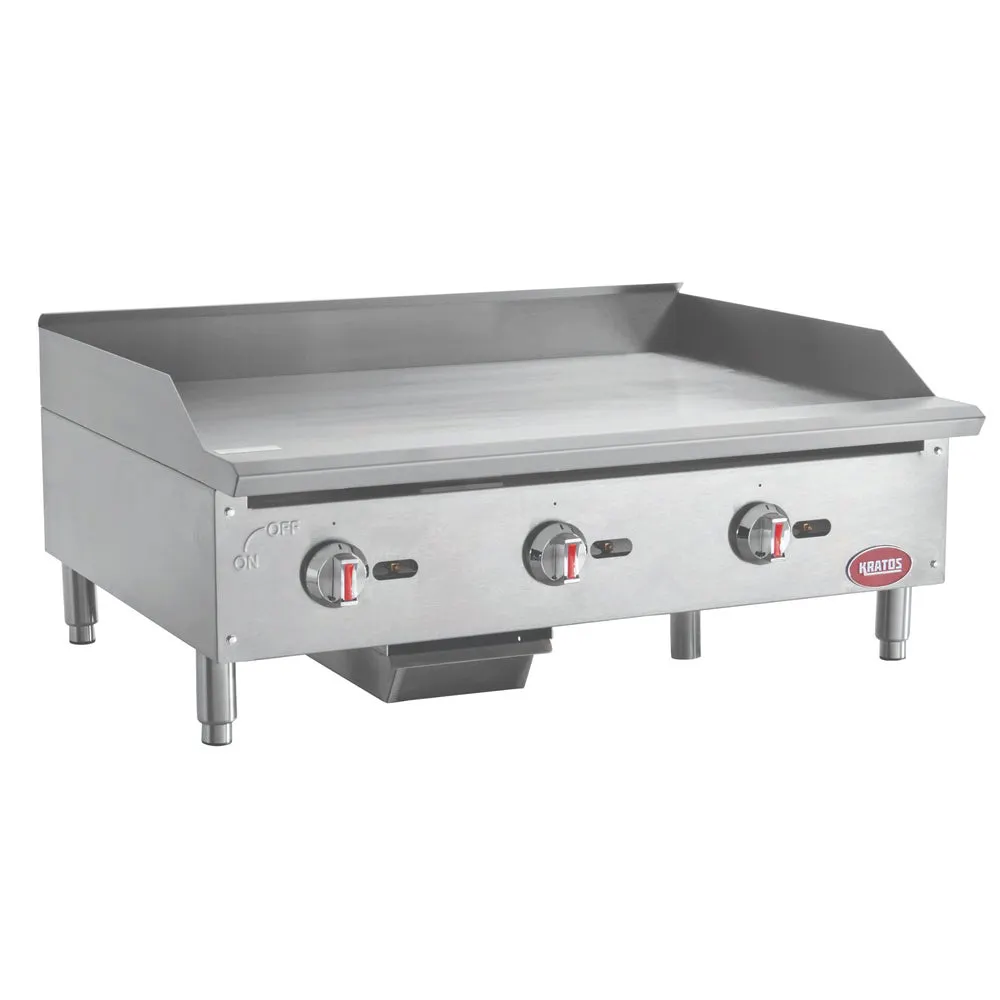 Hubert 29Y-005 36" Countertop Gas Griddle with Manual Controls