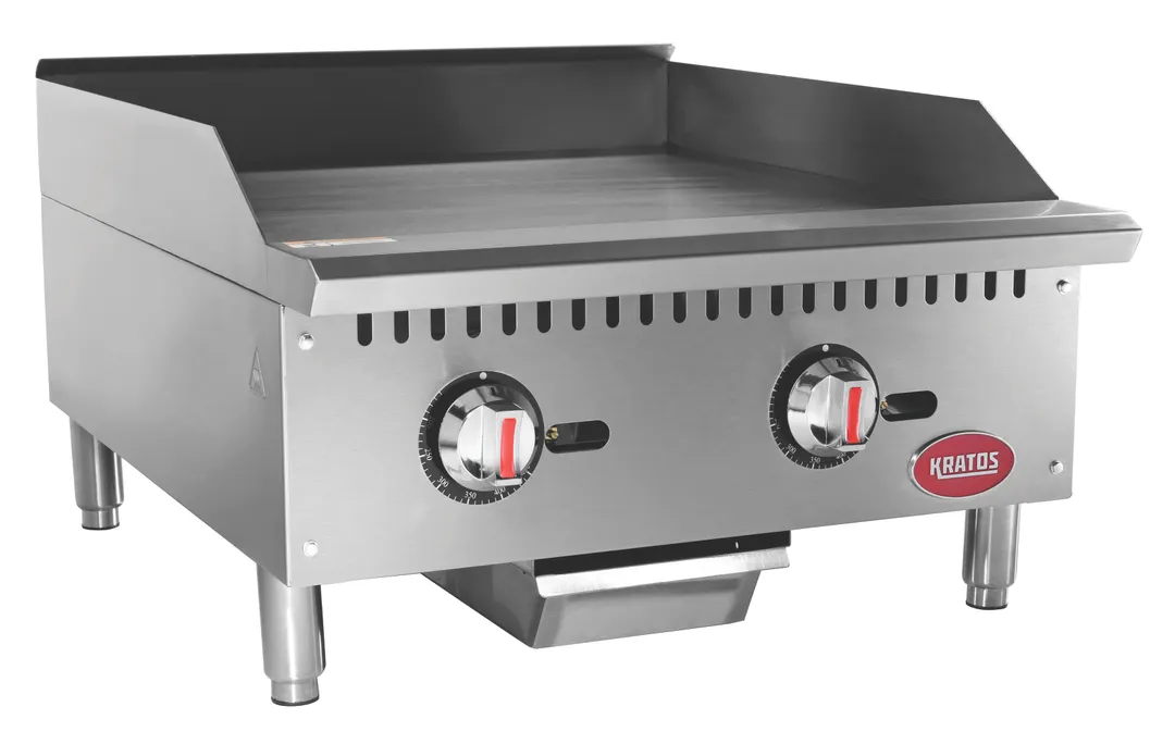 Hubert 29Y-007 24" Countertop Gas Griddle with Thermostatic Controls
