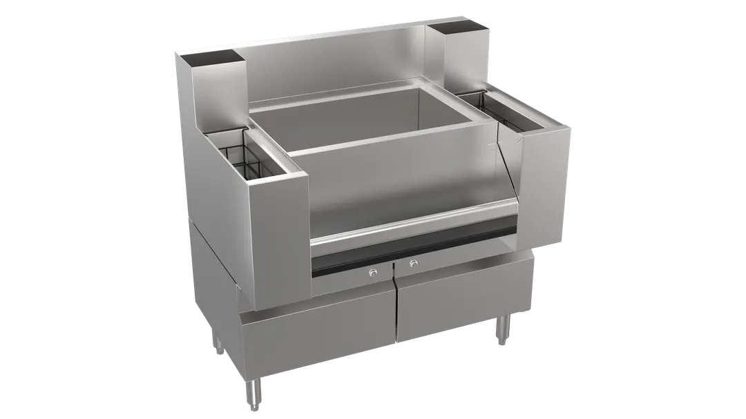 Krowne KR24-M36CS-10 Royal Series "Casino Workstation", Ice Bin/Bottle Section