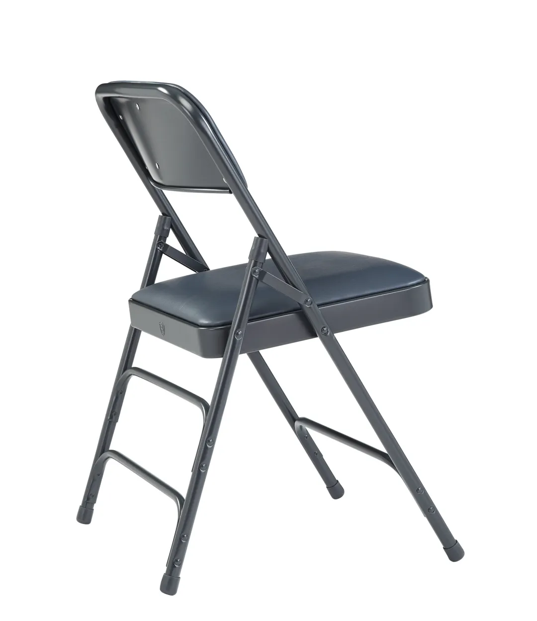 National Public Seating 1304 Nps® 1300 Series Premium Vinyl Upholstered Folding Chair - Dark Midnight Blue