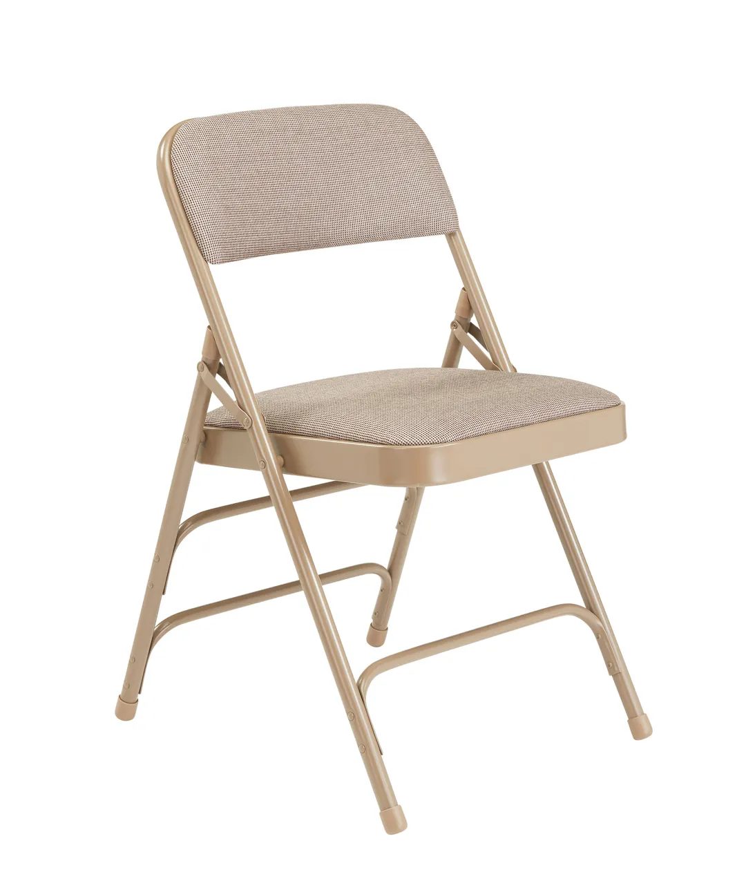 National Public Seating 2301 2300 Series Premium Folding Chair w/ Deluxe Fabric Upholstered Waterfall Seat and Contour Back - Pack of 4