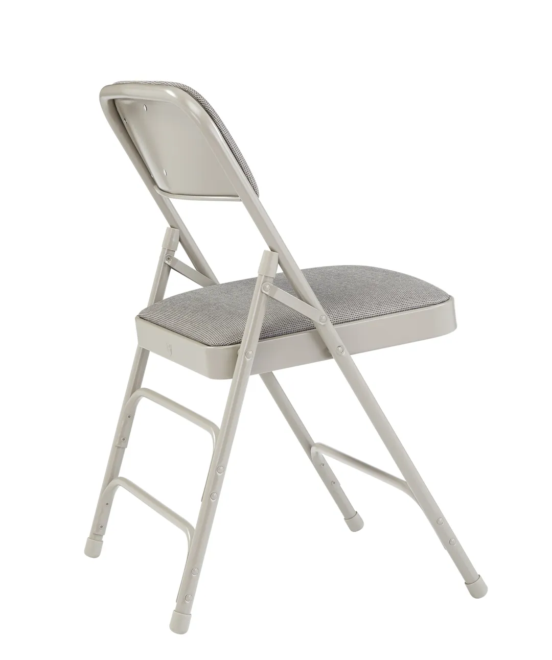 National Public Seating 2302 2300 Series Premium Folding Chair w/ Deluxe Fabric Upholstered Waterfall Seat and Contour Back - Pack of 4