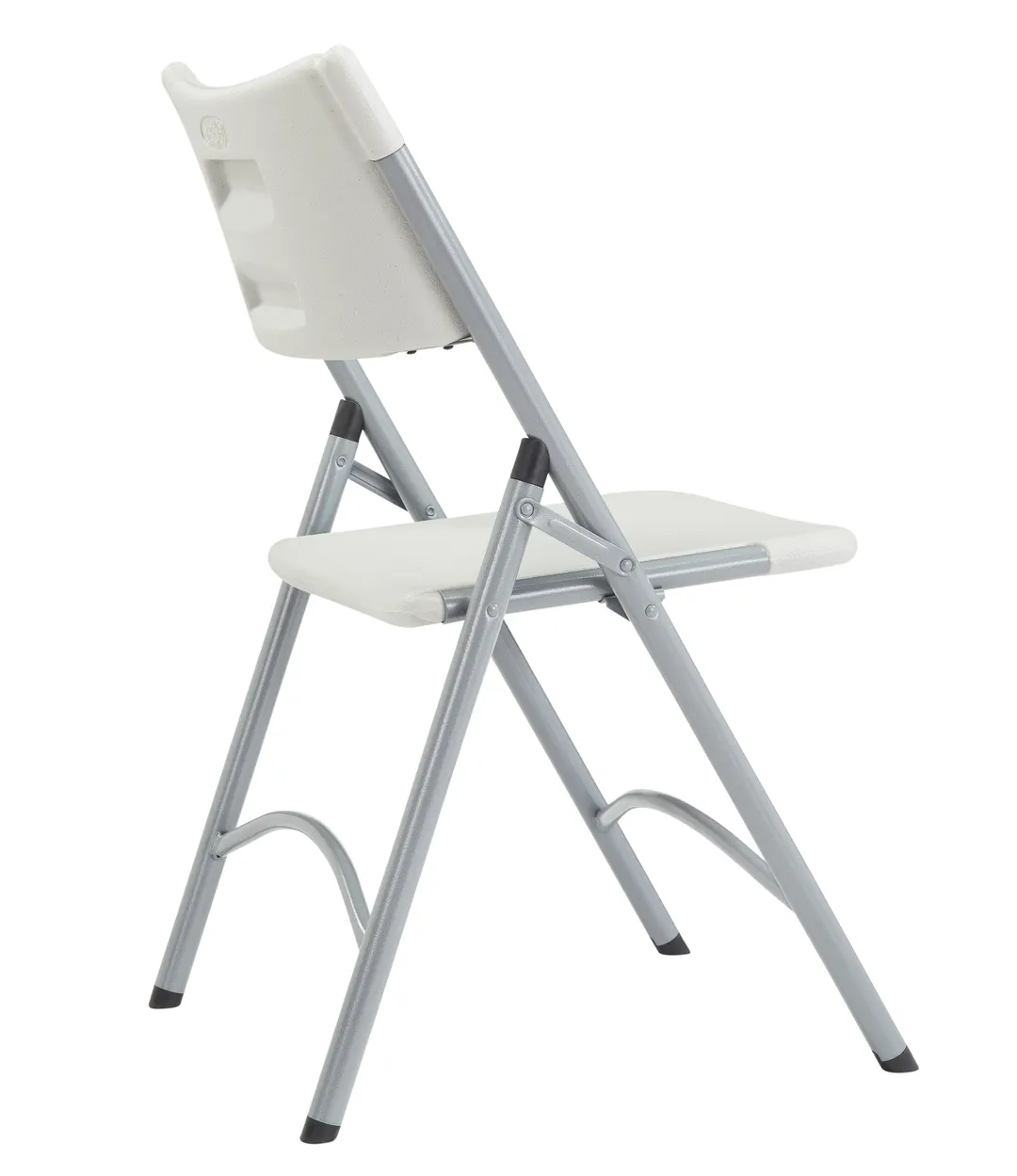 National Public Seating 602 NPS 600 Series Heavy Duty Speckled Grey Plastic  Folding Chair (Pack of 4)