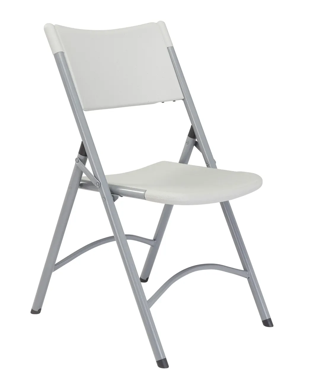 National Public Seating 602 NPS 600 Series Heavy Duty Speckled Grey Plastic  Folding Chair (Pack of 4)