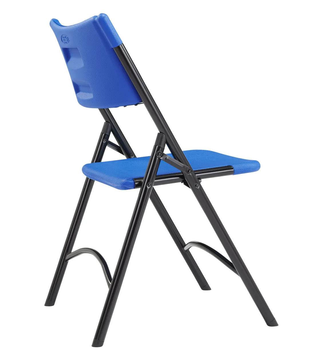 National Public Seating 604 NPS 600 Series Heavy Duty Blue Plastic Folding Chair (Pack of 4)