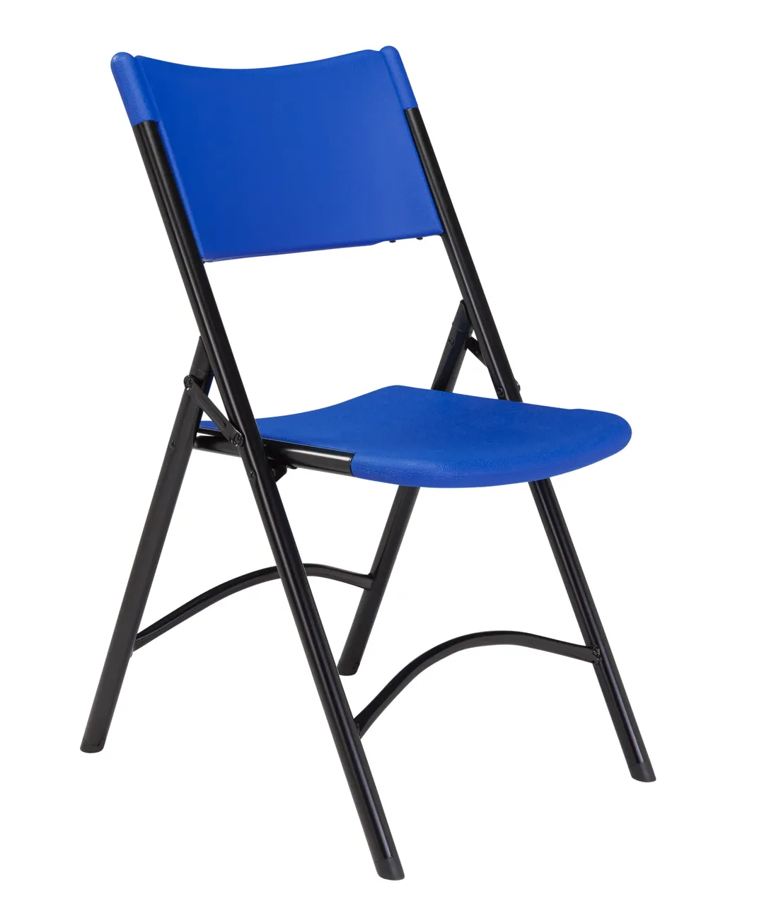 National Public Seating 604 NPS 600 Series Heavy Duty Blue Plastic Folding Chair (Pack of 4)