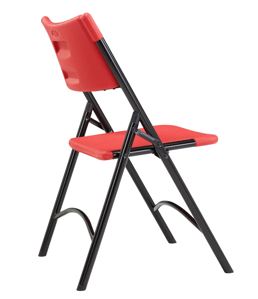 National Public Seating 640 NPS® 600 Series Heavy Duty Red Plastic Folding Chair, (Pack of 4)