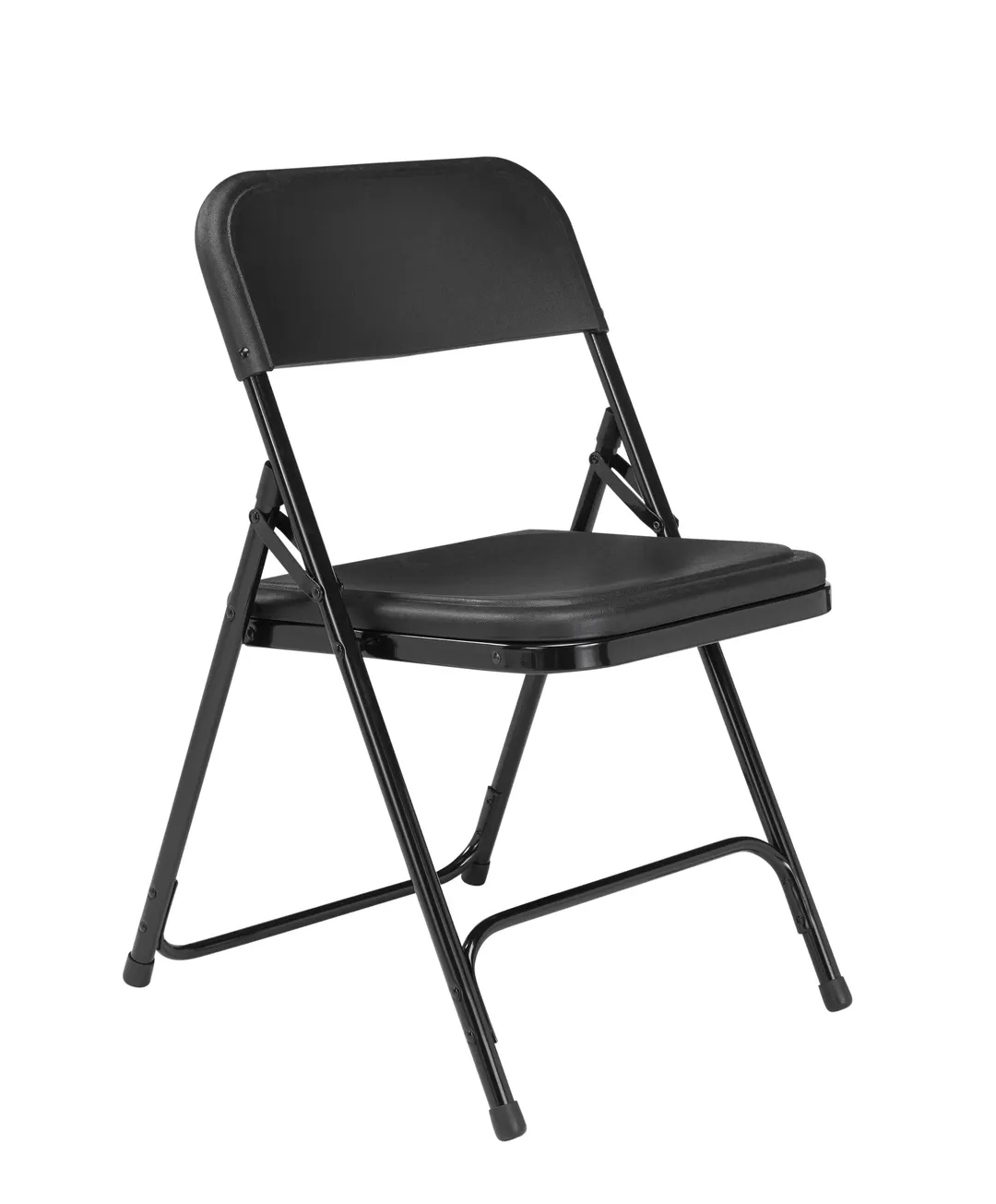 National Public Seating 810 NPS® 800 Series Premium Lightweight Black Plastic Folding Chair (Pack of 4)